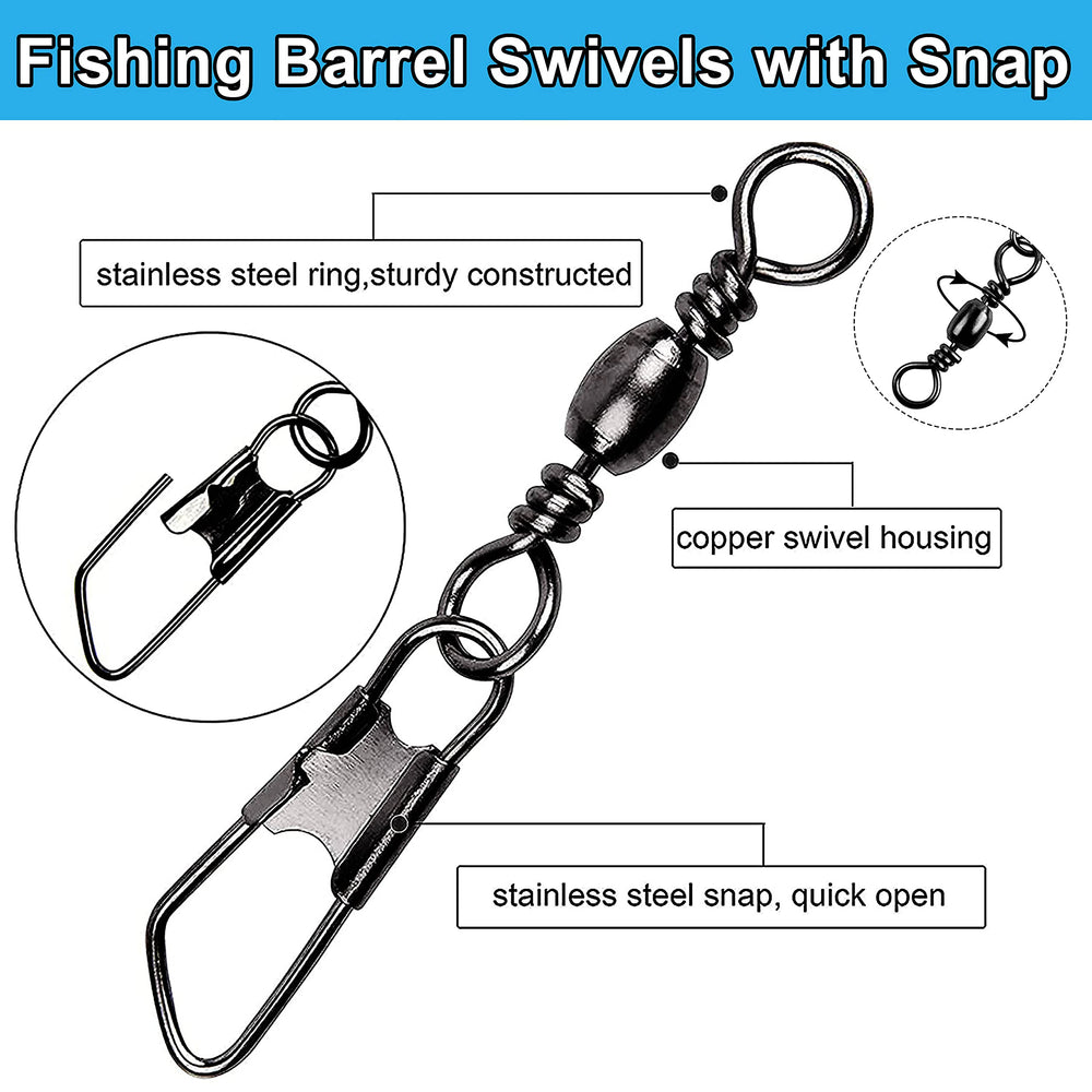 Fifty-two removable split shot sinkers included