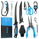 7.5-inch aluminum fishing pliers with non-slip rubber handle