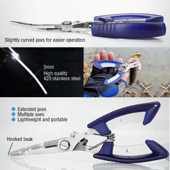 Pliers opening a 3–5 mm split ring