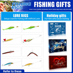 Open tackle box showing assortment of lures and gear