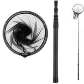 9ft/11.15ft extra long fishing net with telescoping carbon fiber handle extended