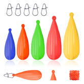 Silicone fishing practice plug with stainless steel ring