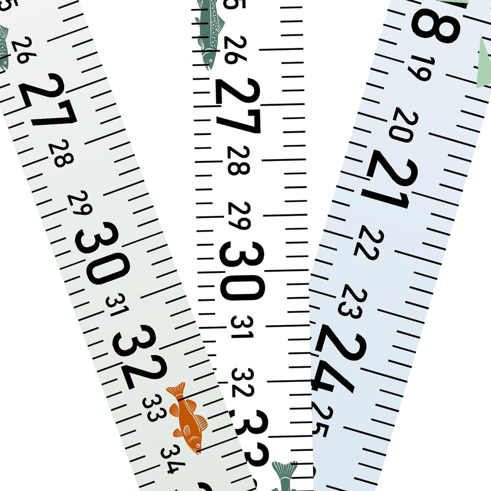 58-inch fishing ruler sticker applied to boat surface