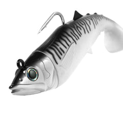FishLab MAS-10-SB mackerel soft swimbait, fast sinking, ideal for coastal forage and strikes.
