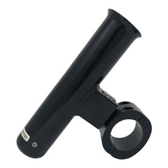Fishmaster rod holder showing two pivot points for vertical and 360-degree rotation