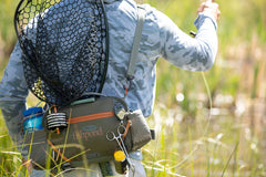 Exterior quick-access pocket detail