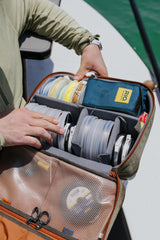 Interior view showing removable padded dividers