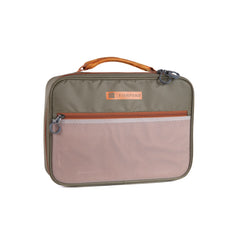 Exterior coated mesh zippered pocket