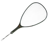 Fishpond Nomad Hand Net Original angled shot highlights lightweight carbon fiber construction.