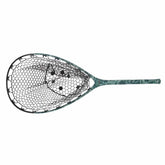 Fishpond Nomad mid-length boat net in salty camo, lightweight and buoyant for easy landings.