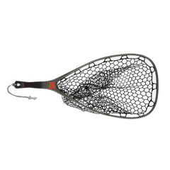 fishpond Nomad Yampa Hand Net with carbon fiber & fiberglass construction, rubber bag, matte finish, and scale-on-handle for walk-wade fishing