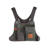 fishpond Stormshadow chest pack front view with quick-access pocket for fly boxes.