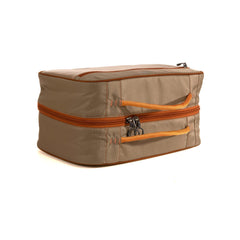 fishpond Tailwater pedestal insert with velcro ties keeps contents secure.