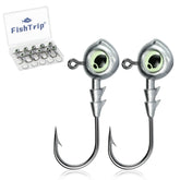 FishTrip jig heads with 3D eyes in 1/8 oz size