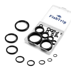 FishTrip 60-piece rod eyelet repair kit with ceramic rings and storage case