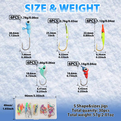 Premium lead body with high-carbon steel hooks