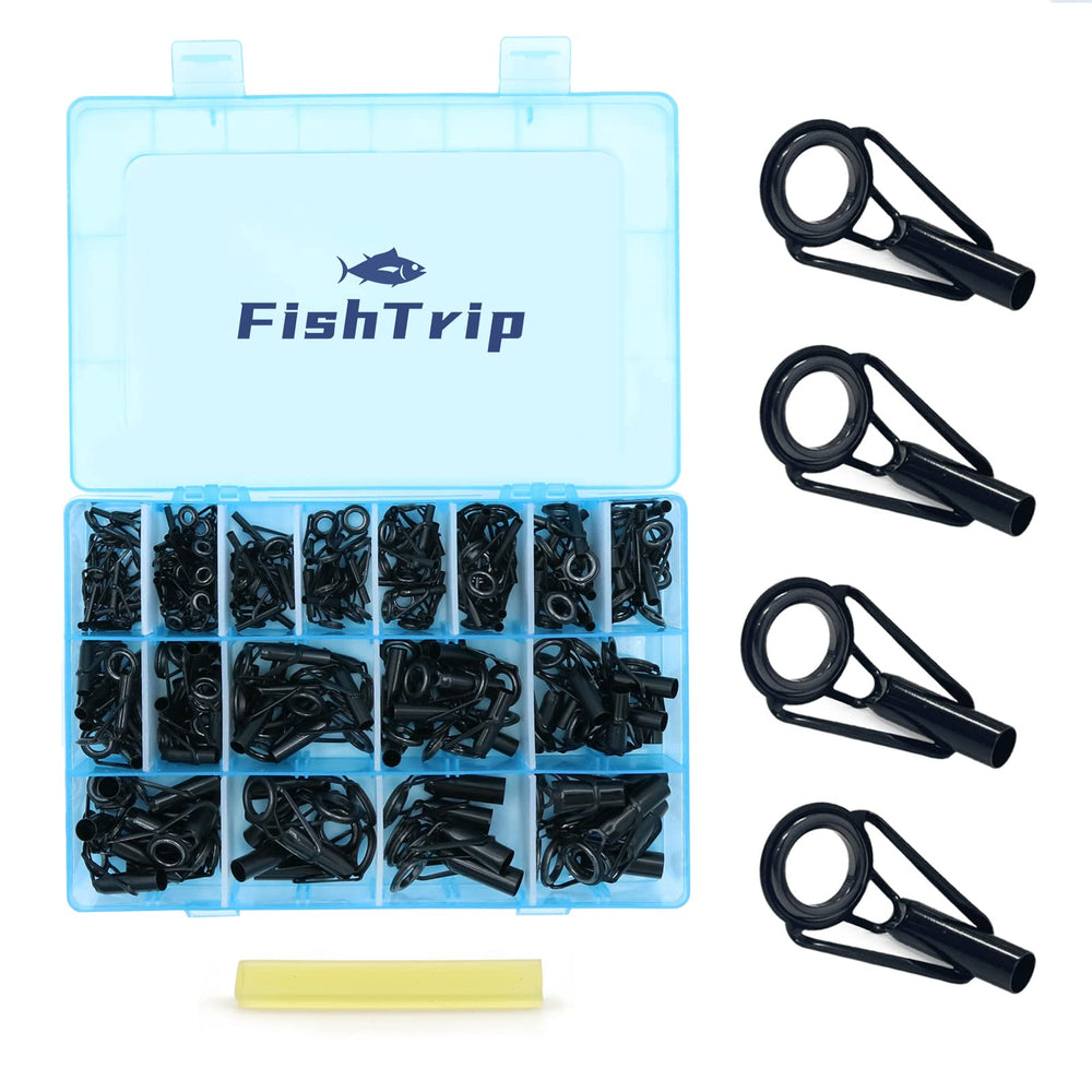 FishTrip Rod Tip Repair Kit main image showing full kit with case for easy storage.