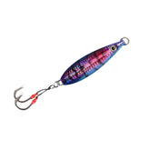 Fish WOW! Phantom Squid flat-fall jig blue purple for deep-water bottom fishing