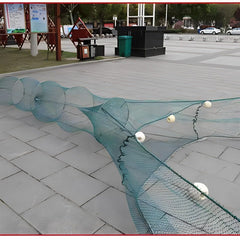 Disassembled parts of the Fiskenet net trap