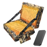 Fisoceny heated hunting seat pad provides warmth during cold treestand hunts