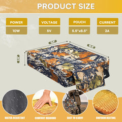 Fisoceny hunting seat cushion with 8in battery bag stores power and essentials