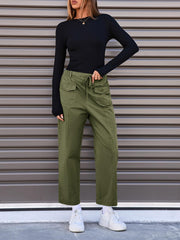 Fisoew women's cargo pants multi-pocket design for secure storage during errands.