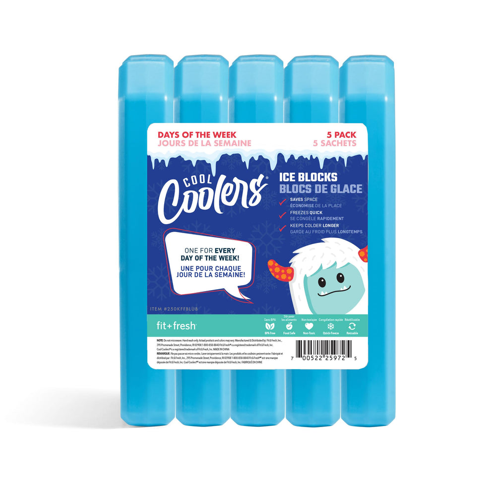 Fit & Fresh Cool Coolers blue ice blocks for lunches keep items cold