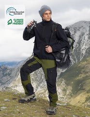 Fit Space hiking pants olive side pockets highlighting secure storage on hikes.