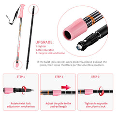 FitTrek Kids Poles collapsible 2-pack for easy packing and sharing on trips.
