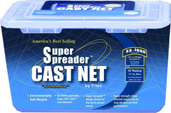 Fitec SS1000 cast net in water demonstrating casting action and fast sinking performance
