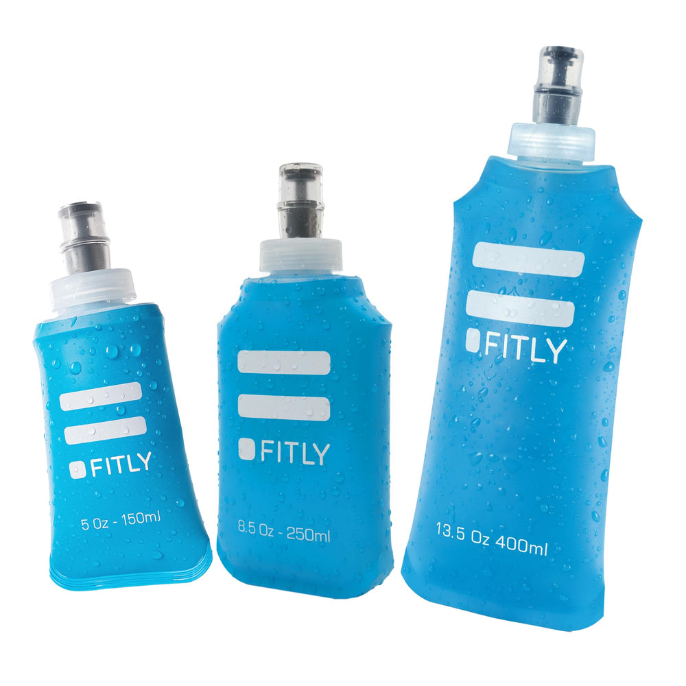 FITLY Flasks Combo pocket-friendly design for on-the-go runners and hikers.