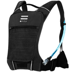 FITLY Sub90 running hydration vest front view shows lightweight fit for long runs.