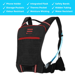 FITLY Sub90 hydration vest phone holder and secure storage.