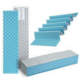 Fitply ultralight foam sleeping pad unfolded for camping comfort and insulation.