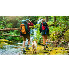 FITS Light Hiker heel cushion provides soft impact protection on uneven terrain.
