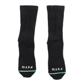 FITS Fit Socks Med Hiker Crew Black M packshot highlights versatile daily wear