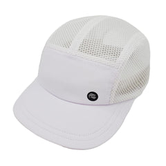 Front view of white Fits Y'all lightweight mesh nylon cap