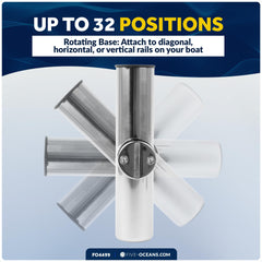 UV-resistant PVC liner protects rods from scratches during tough sea conditions.