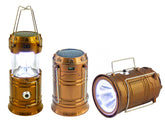 Five Star Super Deals LED Solar Collapsible Tac Lantern provides 360-degree brightness for outdoor use.