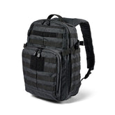 Five11 RUSH 12 2.0 backpack front view shows compact 24L capacity for daily carry.