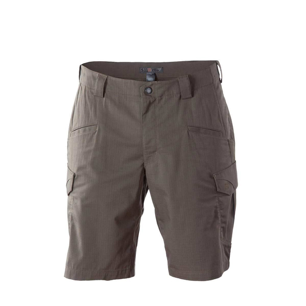 5.11 Stryke 11-inch EDC shorts front view showing 12-pocket layout for quick access