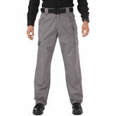 Five11 Tactical men's cargo work pants front view show durable cotton canvas for heavy-duty tasks.