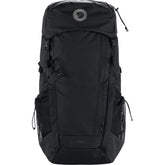 Fjällräven Abisko Hike 35L front view with organized pockets for quick access