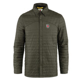 Fjällräven Expedition X-Latt Shirt M Deep Forest front view, ideal for outdoor layering