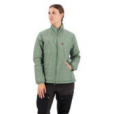 Fjällräven Expedition X-Latt jacket front view in Patina Green for cool outdoor days