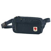 Fjällräven High Coast Hip Pack Navy front pocket for quick access and organized essentials