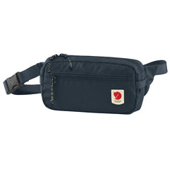 Fjällräven High Coast Hip Pack Navy front pocket for quick access and organized essentials