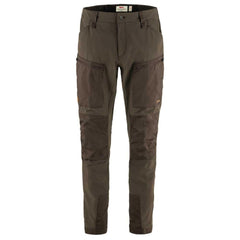Fjällräven Keb Agile trousers front pocket for easy hike storage.