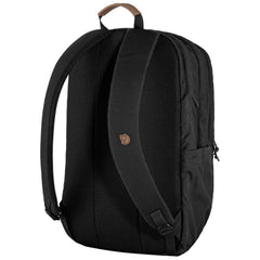 Fjällräven Raven 28 side pocket view highlighting side storage for quick access.