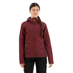 Fjällräven Stina Jacket Port front view highlighting durable G-1000 Lite fabric for daily wear